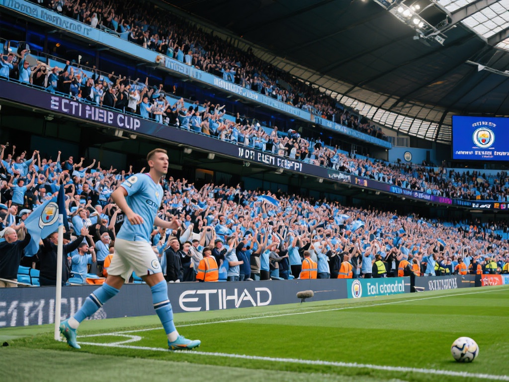 曼城豪取七连斩 强势跻身足总杯四强 除了球场上的技战术和阵容优势,曼城的球迷