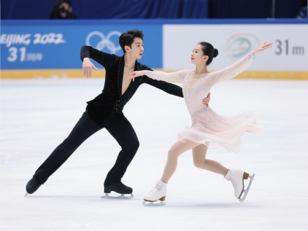 冰舞韵律舞是一项考验选手默契与技巧的特色